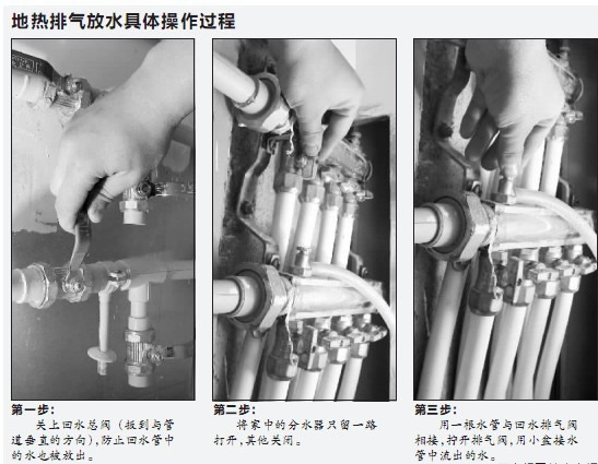 地暖排氣操作過程
